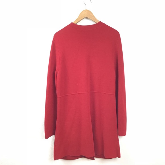 Eileen Fisher Cardigan Sweater Long Knit Coat Silk - Picture 5 of 8